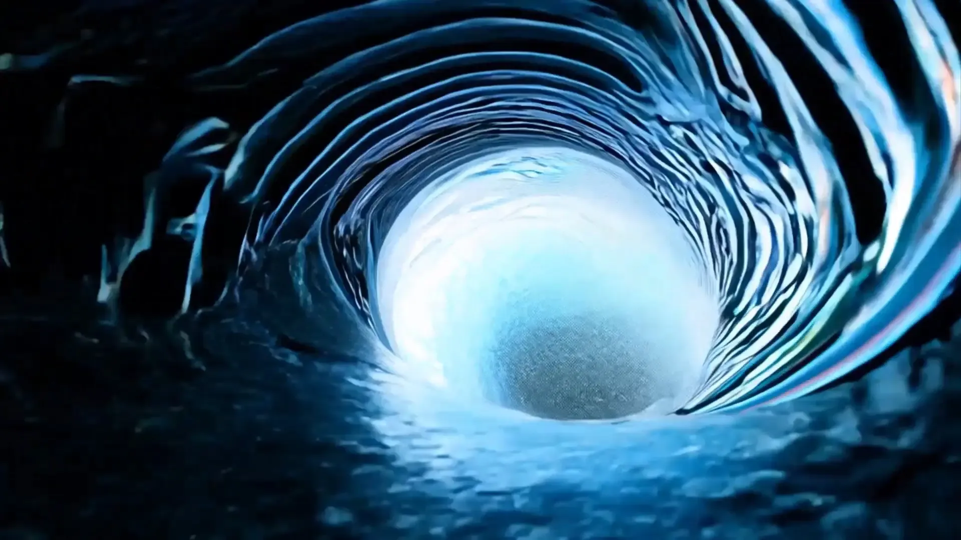 Swirling Water Tunnel Transition Video